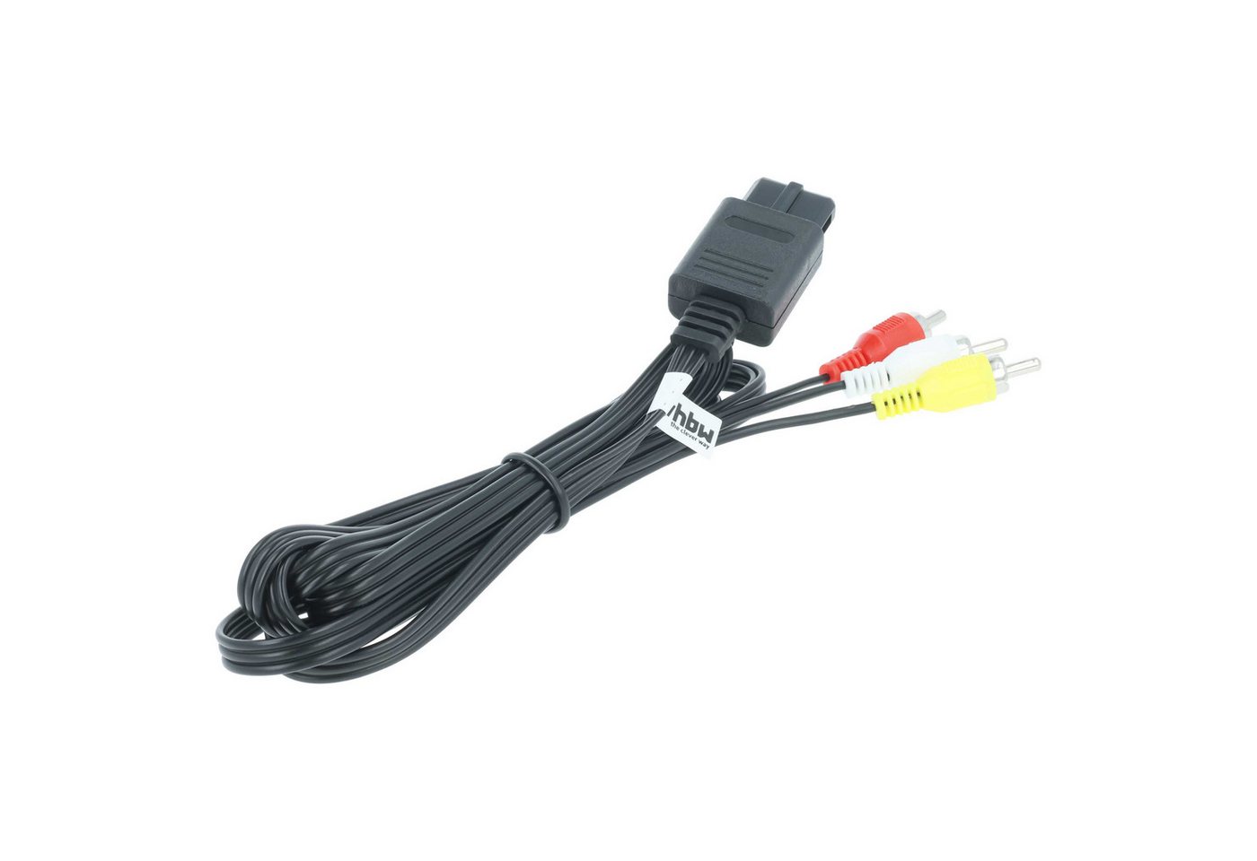 vhbw passend für Nintendo GameCube, 64, SFC (SNES), NGC, N64 Spielekonsole Audio- & Video-Kabel, Composite/RCA, Proprietär – Bild 2 von 5