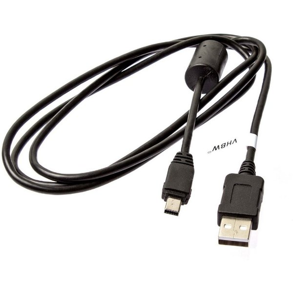 vhbw USB-Kabel, passend für Casio Exilim EX-F1, EX-FC200, EX-FC100, EX-FC150