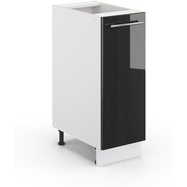 Vicco Apothekerschrank Fame-Line, Anthrazit Hochglanz/Weiß, 30 cm ohne Arbeitsplatte (1-St)