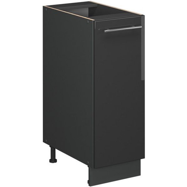 Vicco Apothekerschrank Fame-Line, Anthrazit Hochglanz/Anthrazit, 30 cm ohne Arbeitsplatte (1-St)