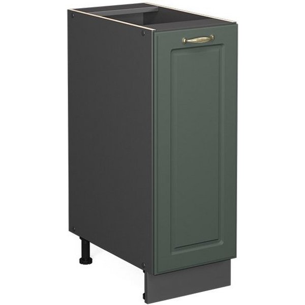 Vicco Apothekerschrank Fame-Line, Grün-Gold Landhaus/Anthrazit, 30 cm ohne Arbeitsplatte (1-St)