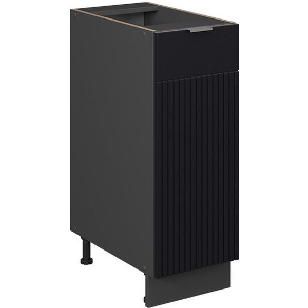Vicco Apothekerschrank Fame-Line, Schwarz gestreift/Anthrazit, 30 cm ohne Arbeitsplatte (1-St)