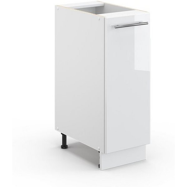 Vicco Apothekerschrank Fame-Line, Weiß Hochglanz/Weiß, 30 cm ohne Arbeitsplatte (1-St)