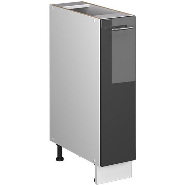 Vicco Apothekerschrank Fame-Line, Anthrazit Hochglanz/Weiß, 20 cm ohne Arbeitsplatte (1-St)