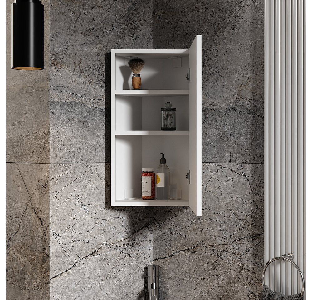 Vicco Badezimmerspiegelschrank Anka, Weiß, 32.8 x 60.2 cm (1-St) – Bild 4 von 5