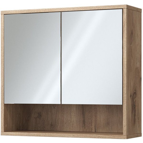Vicco Badezimmerspiegelschrank Eliza, Viking Oak, 70 x 65 cm mit 2 Türen (1-St)