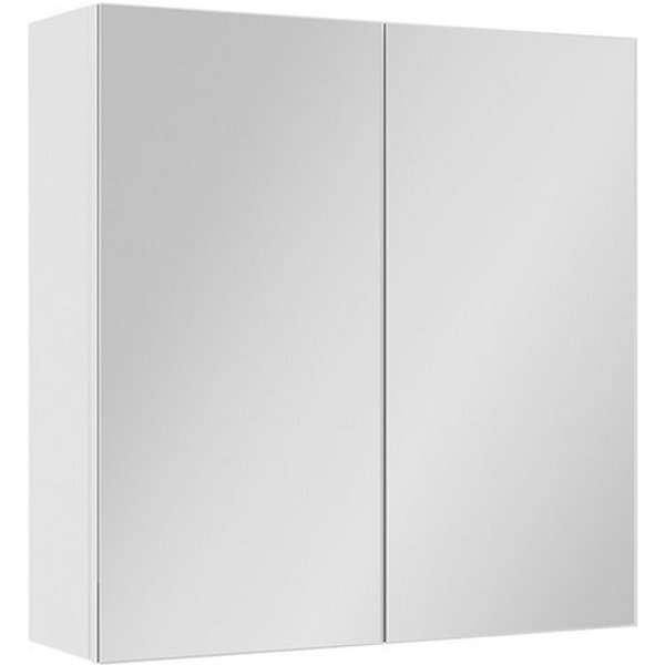 Vicco Badezimmerspiegelschrank Lavia, Weiß, 60 x 60.2 cm (1-St)