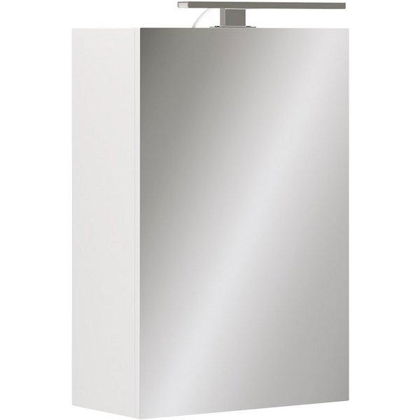 Vicco Badezimmerspiegelschrank Lavio, Weiß, 40 x 60 cm mit LED-Beleuchtung (1-St)