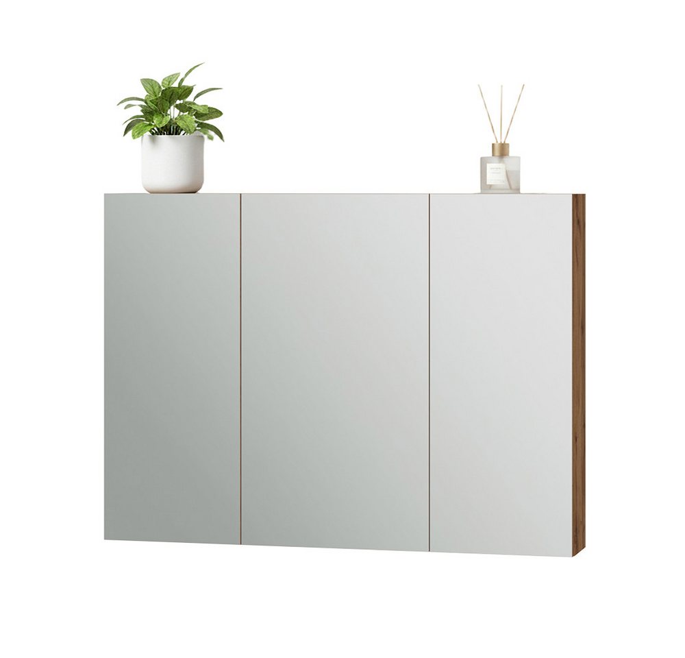 Vicco Badezimmerspiegelschrank Lotta, Eiche, 99.7 x 73.2 cm mit 3 Türen (1-St) – Bild 5 von 5