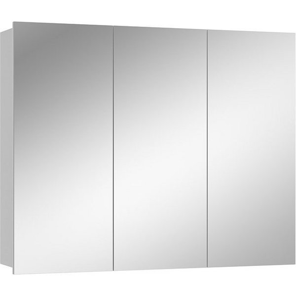 Vicco Badezimmerspiegelschrank Sola, Weiß, 100 x 79.8 cm mit 3 Türen (1-St)