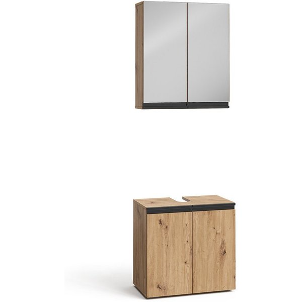 Vicco Badmöbel-Set Torren, Artisan-Eiche, 2-teilig, (2-St., 2er Set)