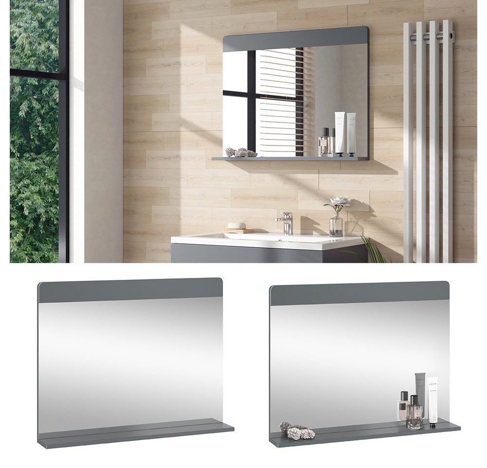 Vicco Badspiegel Izan, Grau, 80.1 x 62 cm (1-St) – Bild 3 von 5