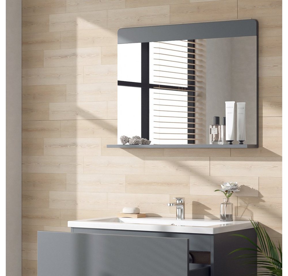Vicco Badspiegel Izan, Grau, 80.1 x 62 cm (1-St) – Bild 5 von 5