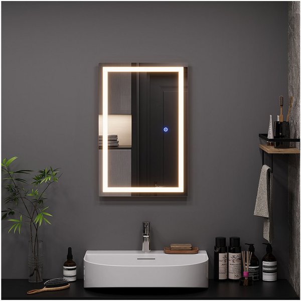 Vicco Badspiegel Miral, Glas, 60 x 40 cm mit Frontlight Beleuchtung (1-St)