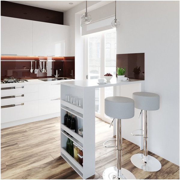 Vicco Bartisch, Weiß, 57 x 117 cm (1-St)