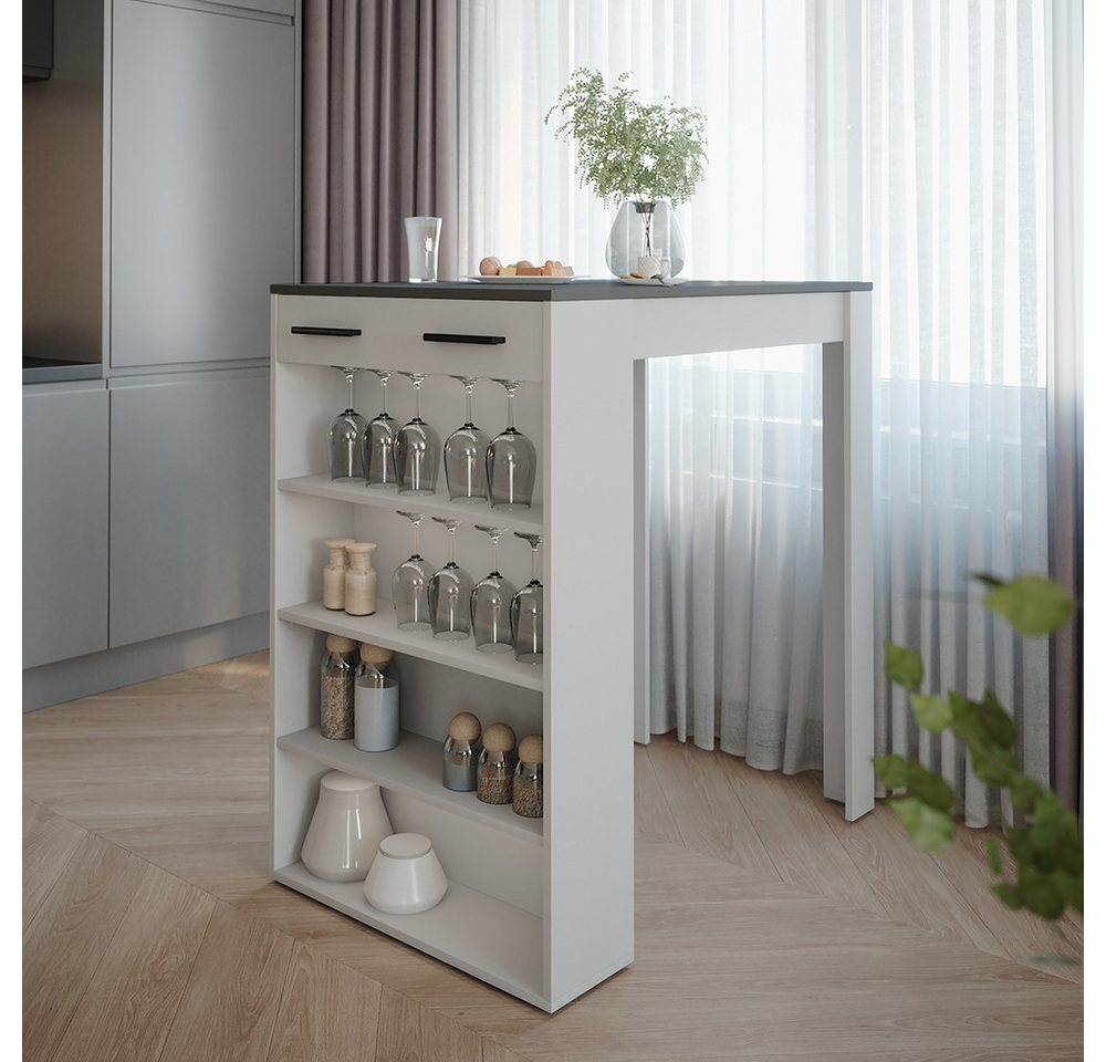 Vicco Bartisch Repose, Anthrazit/Weiß, 67 x 100 cm (1-St) – Bild 4 von 5