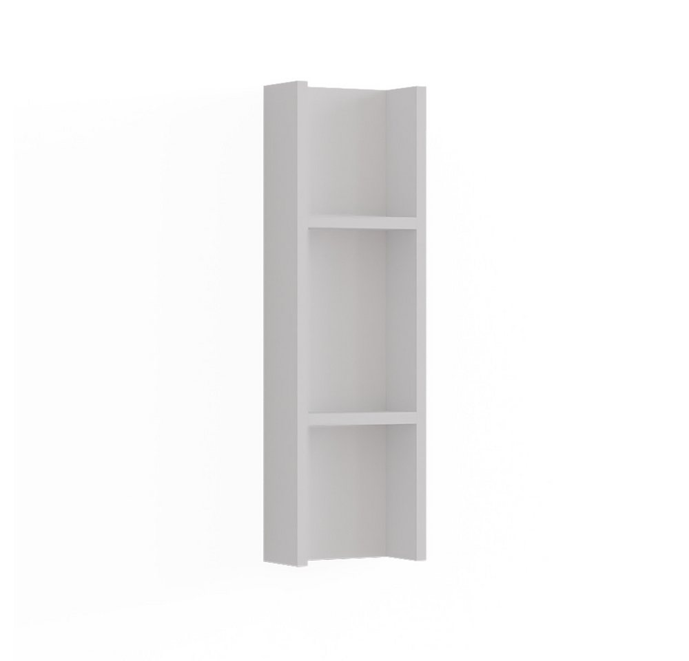 Vicco Beistellschrank Sherry, Weiß, 20 x 65 cm mit 3 Ablagefächern (1-St) – Bild 4 von 5