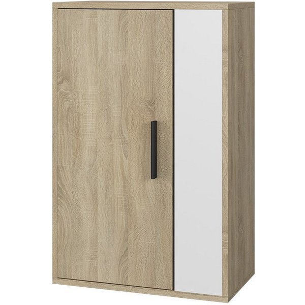 Vicco Bücherregal Berno, Sonoma/Weiß, 50.1 x 78.4 cm mit 2 Fächern, 1-tlg.
