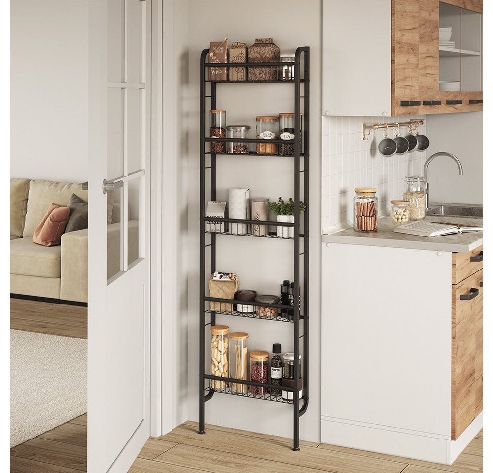 Vicco Bücherregal Klivo, Schwarz, 44.5 x 160 cm mit 5 Regalböden, 1-tlg. – Bild 3 von 5