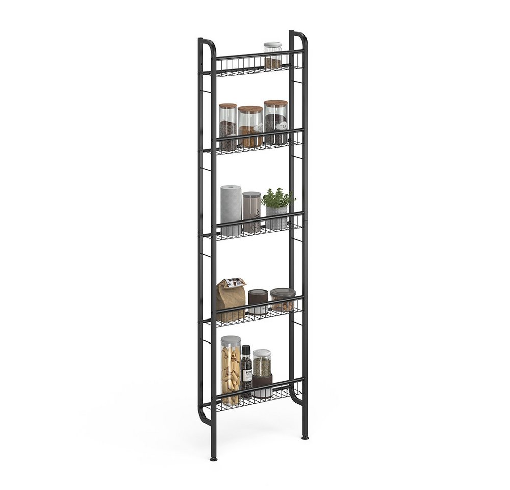 Vicco Bücherregal Klivo, Schwarz, 44.5 x 160 cm mit 5 Regalböden, 1-tlg. – Bild 5 von 5