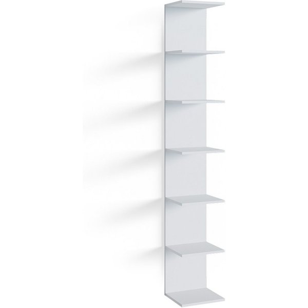 Vicco Bücherregal Paolo, Weiß, 30 x 190 cm, 1-tlg.