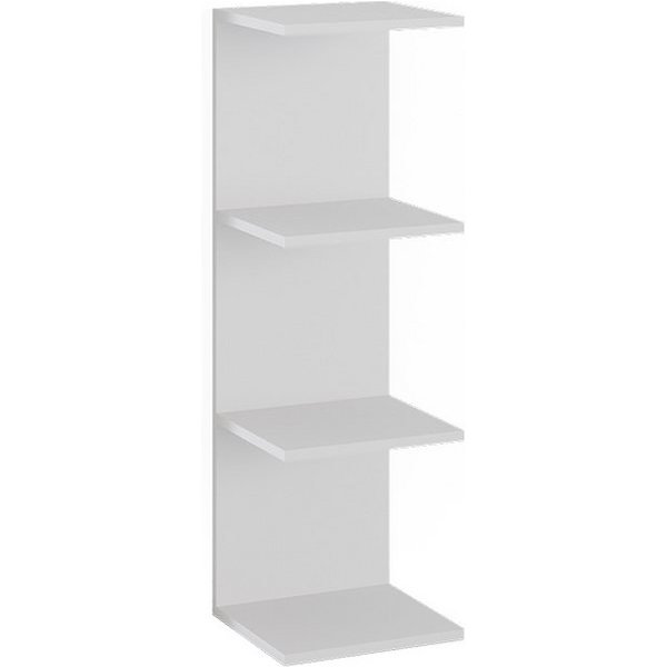 Vicco Bücherregal Paolo, Weiß, 30 x 95 cm, 1-tlg.