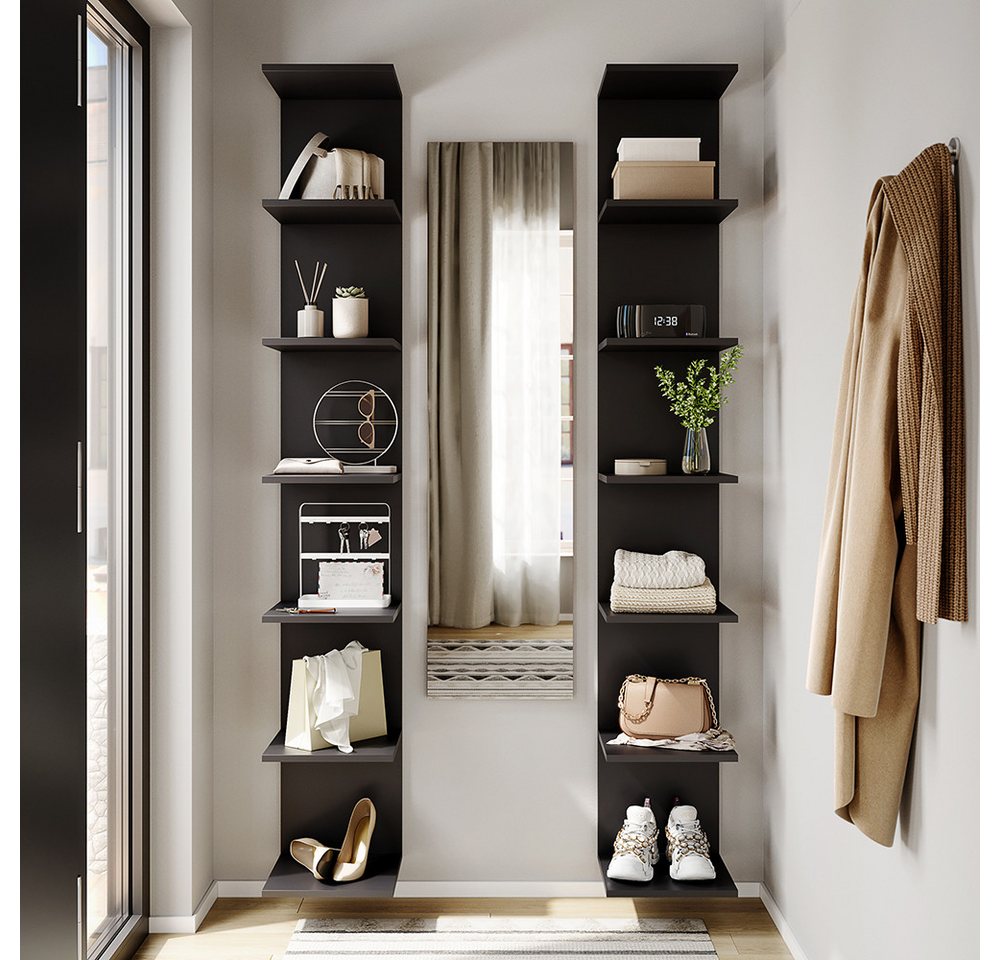 Vicco Bücherregal Paolo, Schwarz, 30 x 190 cm, 1-tlg. – Bild 5 von 5