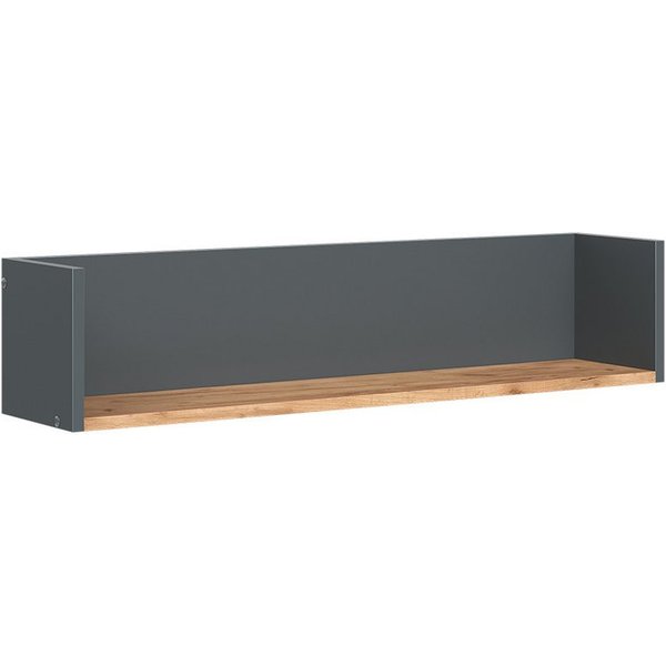 Vicco Bücherregal Viktor, Anthrazit/Goldkraft Eiche, 93.4 x 20 cm, 1-tlg.