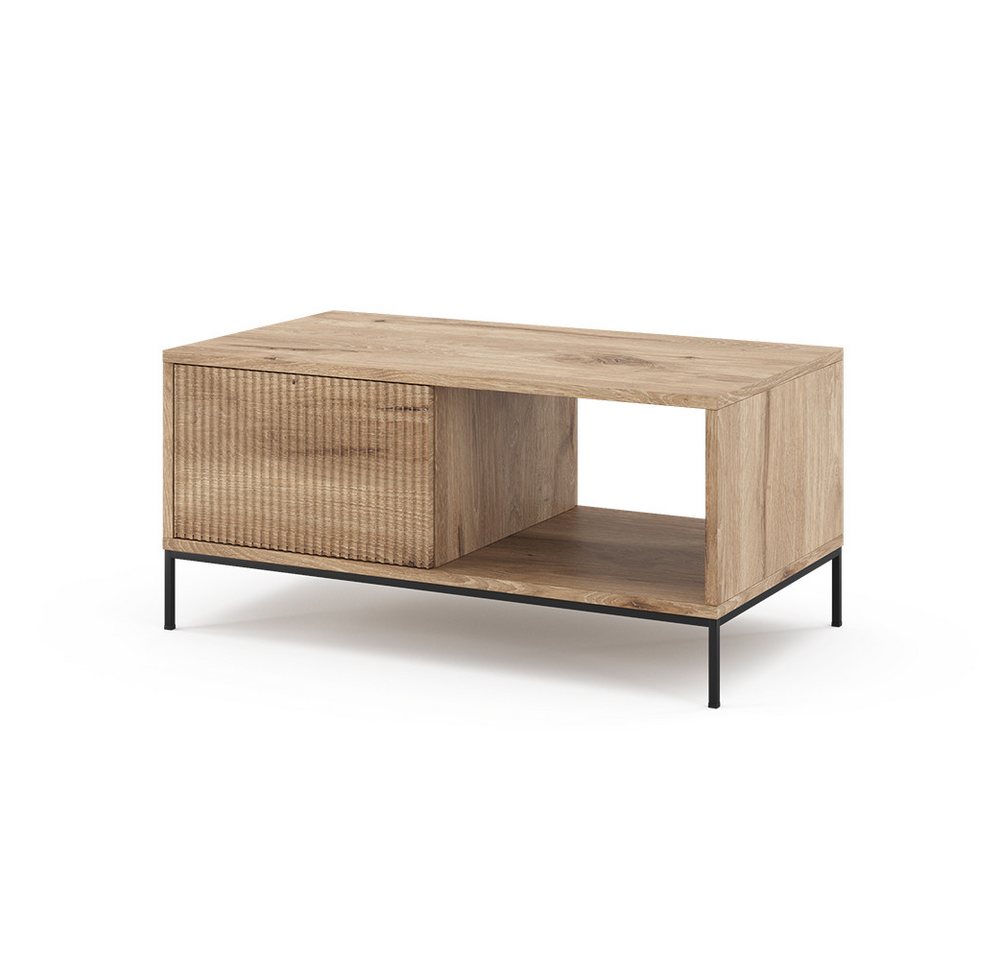 Vicco Couchtisch Eliza, Viking Oak, 90 x 50 cm mit einer Schublade (1-St) – Bild 2 von 5
