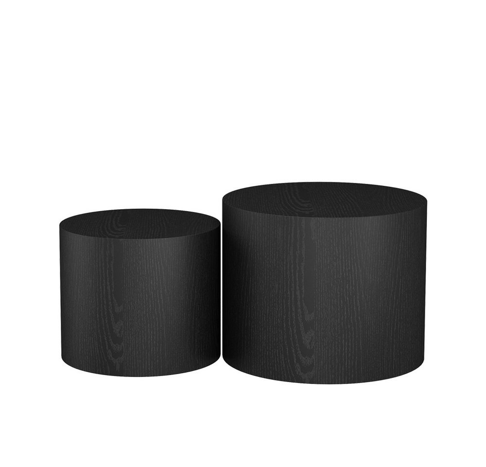 Vicco Couchtisch Giva, Schwarz, 48 x 48 cm (2-St) – Bild 2 von 5