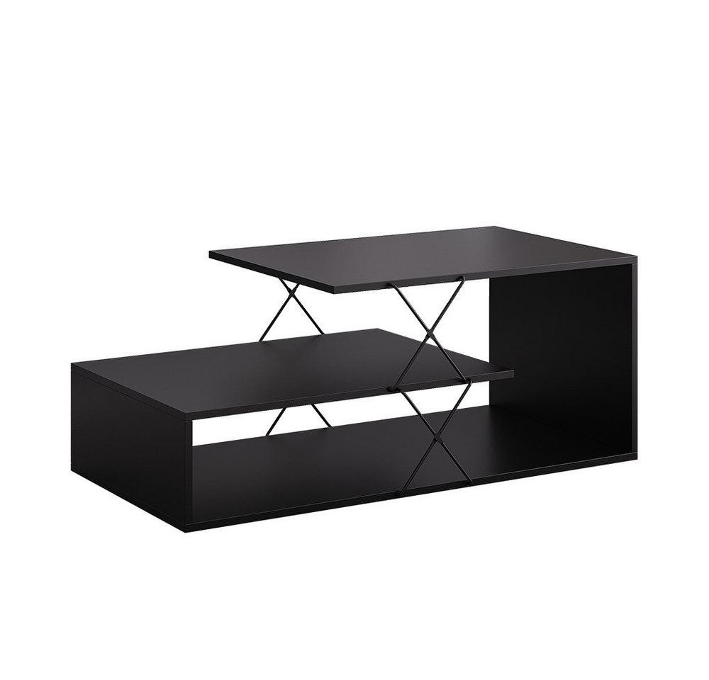 Vicco Couchtisch Nario, Schwarz, 100 x 50 cm (1-St) – Bild 2 von 5
