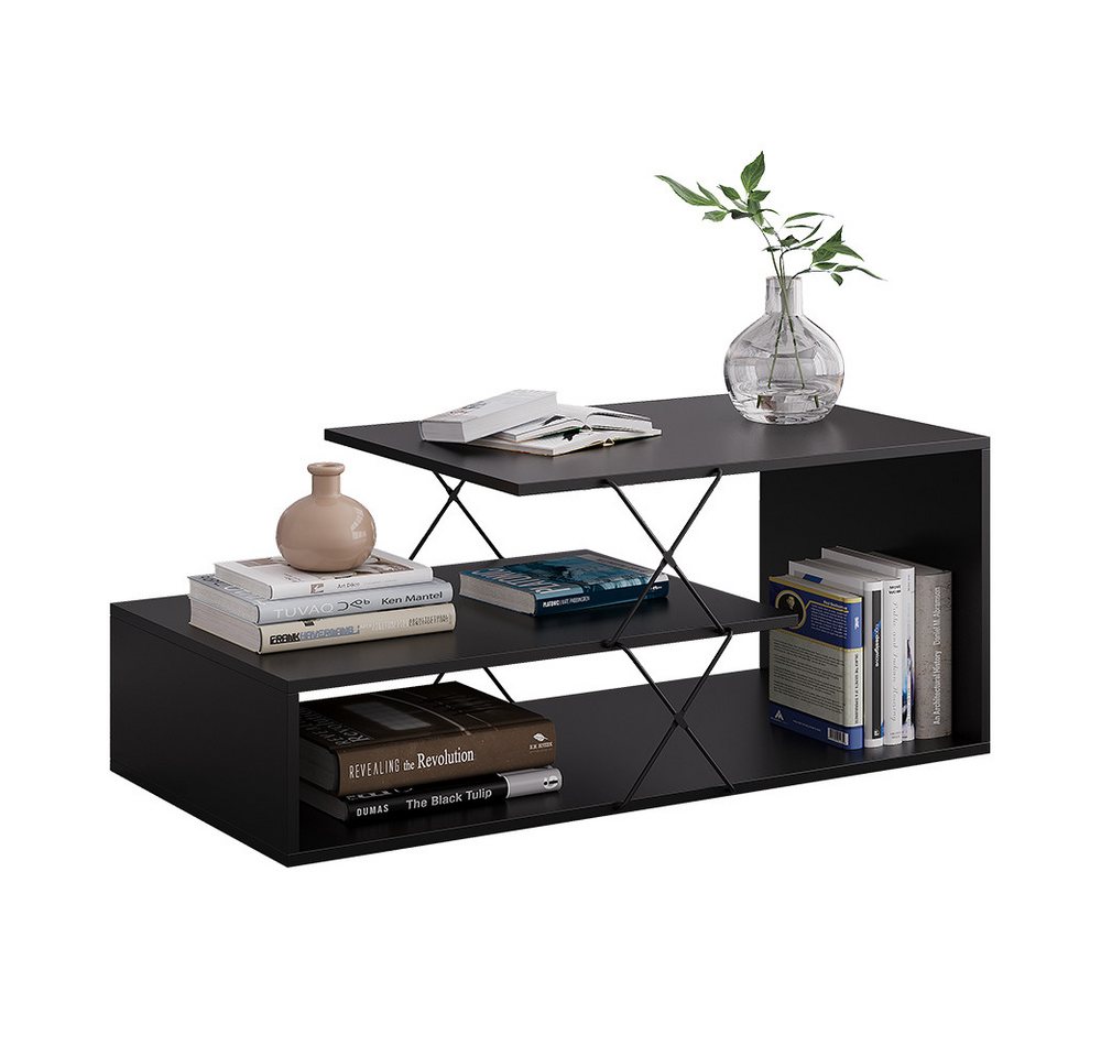 Vicco Couchtisch Nario, Schwarz, 100 x 50 cm (1-St) – Bild 5 von 5