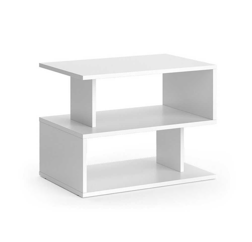 Vicco Couchtisch Shelby, Weiß, 59 x 39 cm (1-St) – Bild 2 von 5