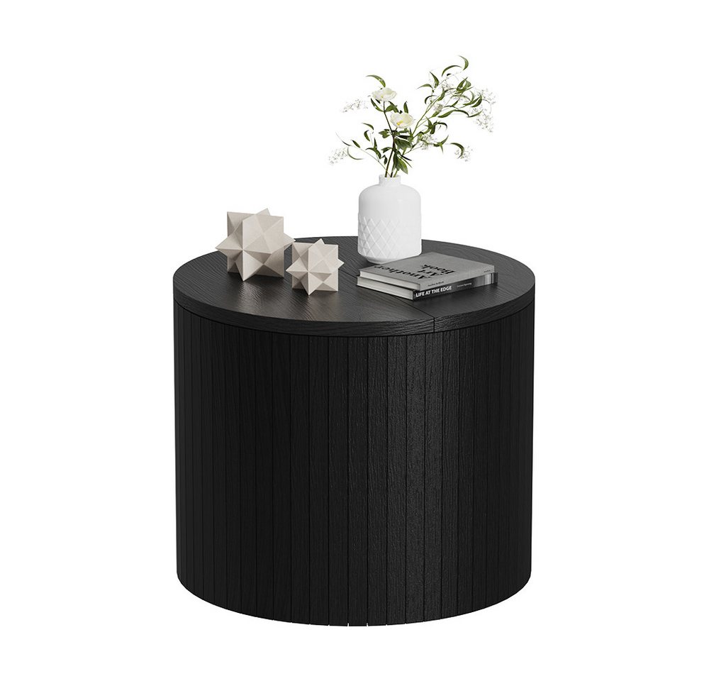 Vicco Couchtisch Tavilo, Eiche/Schwarz, 38 x 38 cm (1-St) – Bild 5 von 5