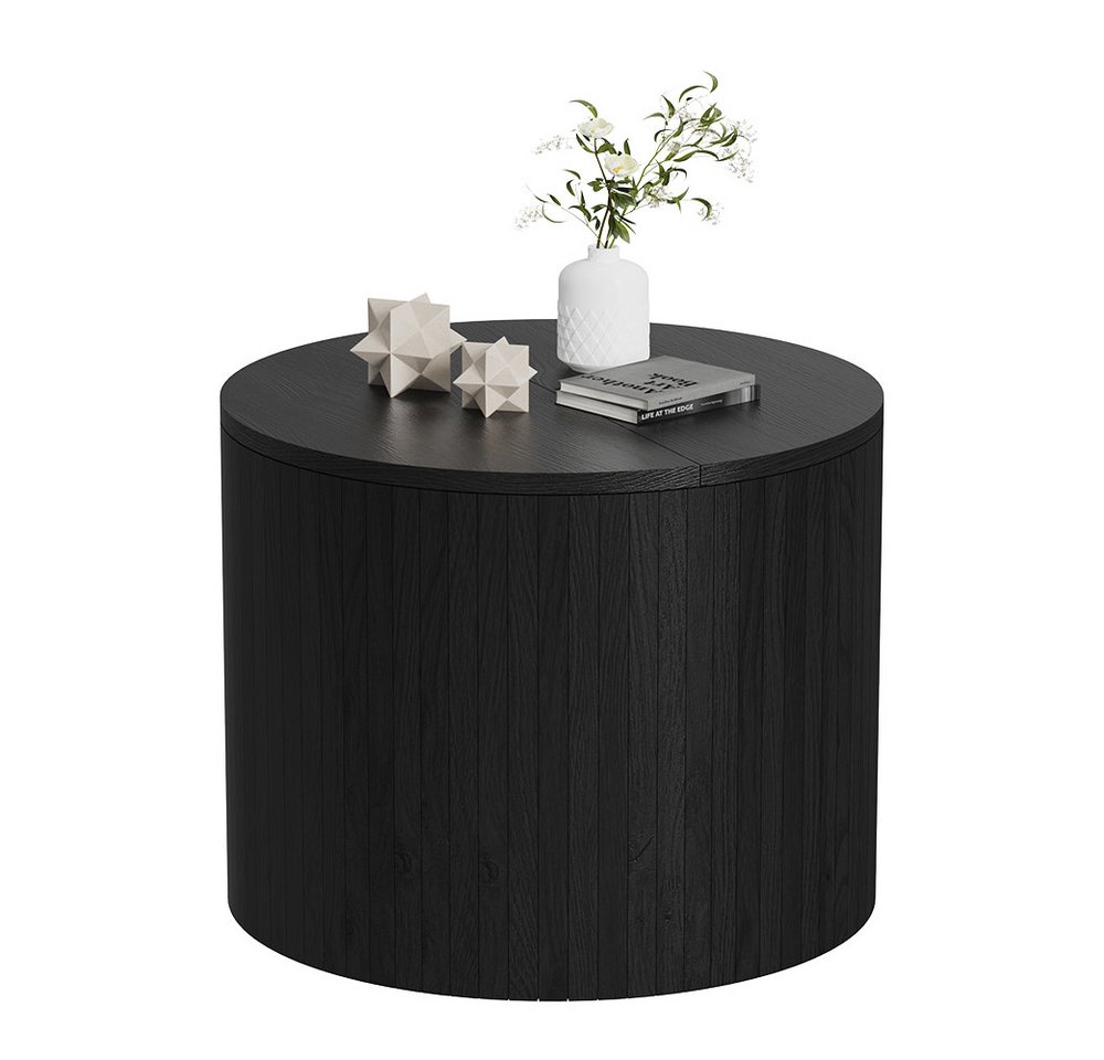 Vicco Couchtisch Tavilo, Schwarz/Eiche/Schwarz, 48 x 48 cm (1-St) – Bild 5 von 5