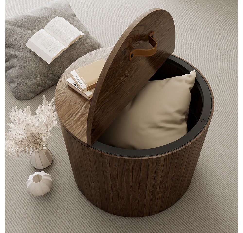 Vicco Couchtisch Tavilo, Walnuss, 48 x 48 cm 2 Teile (2-St) – Bild 4 von 5