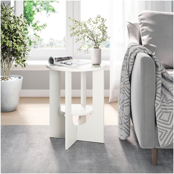 Vicco Couchtisch Vareo, Weiß, 40 x 40 cm (1-St)