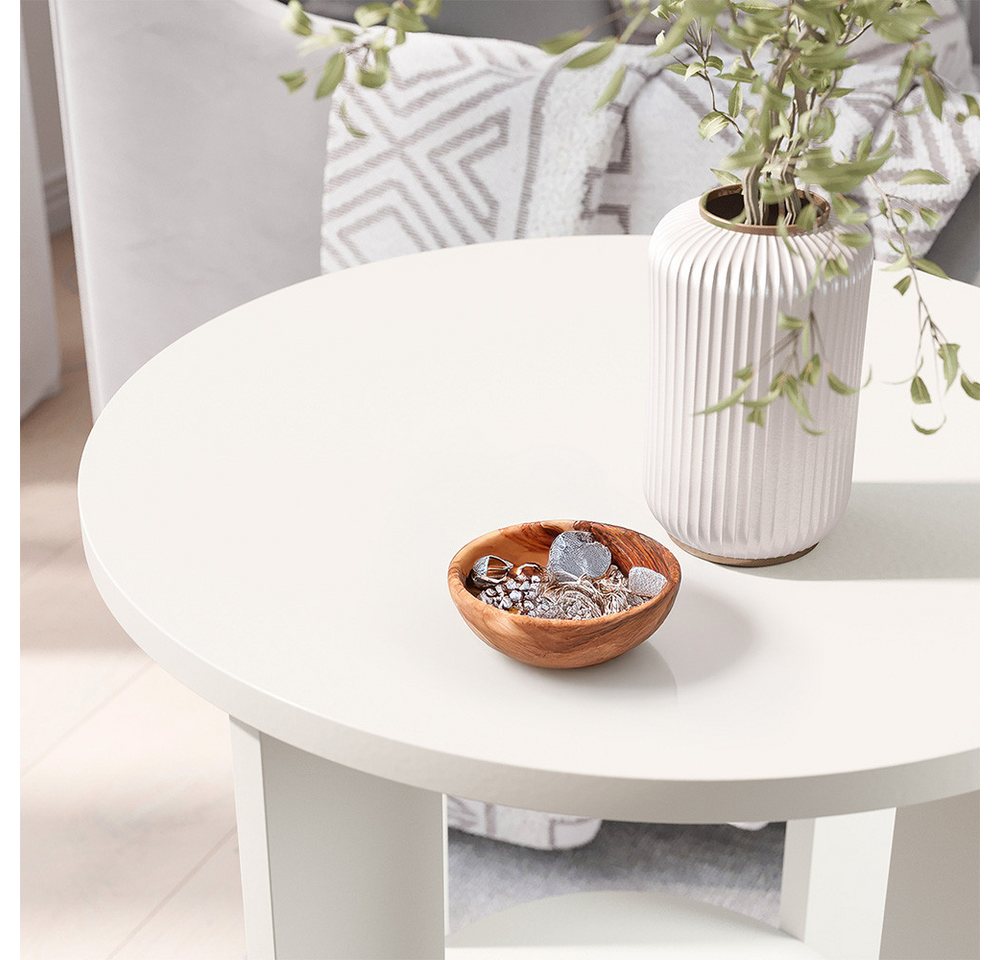 Vicco Couchtisch Vareo, Weiß, 40 x 40 cm (1-St) – Bild 4 von 5