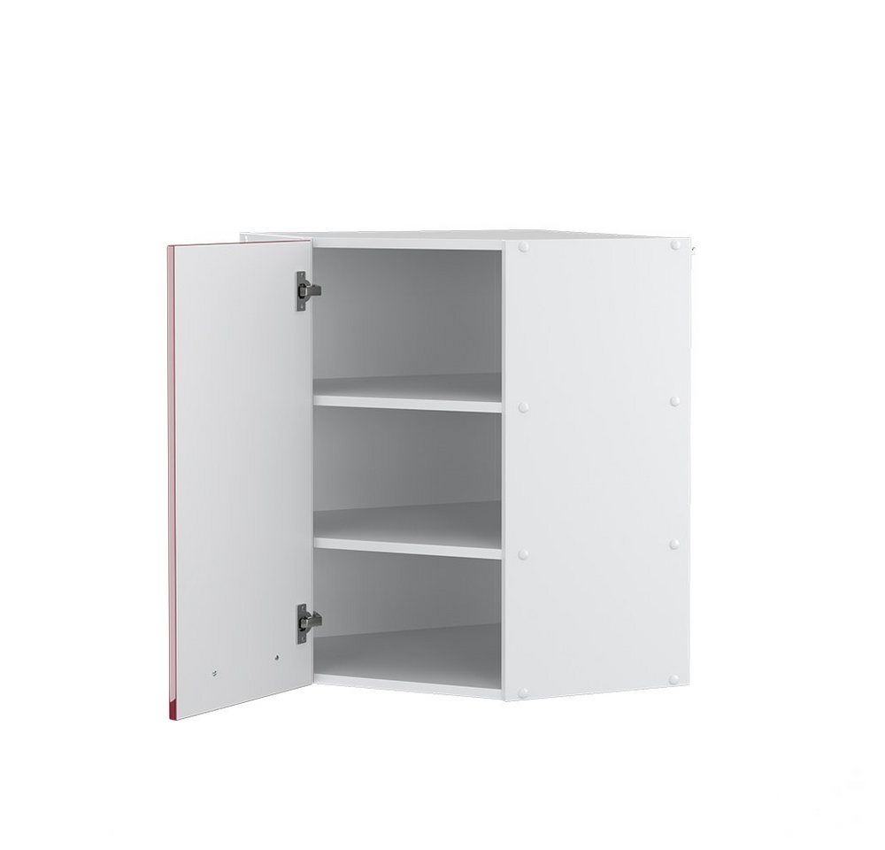Vicco Eckhängeschrank Fame-Line, Bordeaux Hochglanz/Weiß, 57 cm (1-St., 1 Hängeschrank) Eckhängeschrank – Bild 4 von 5
