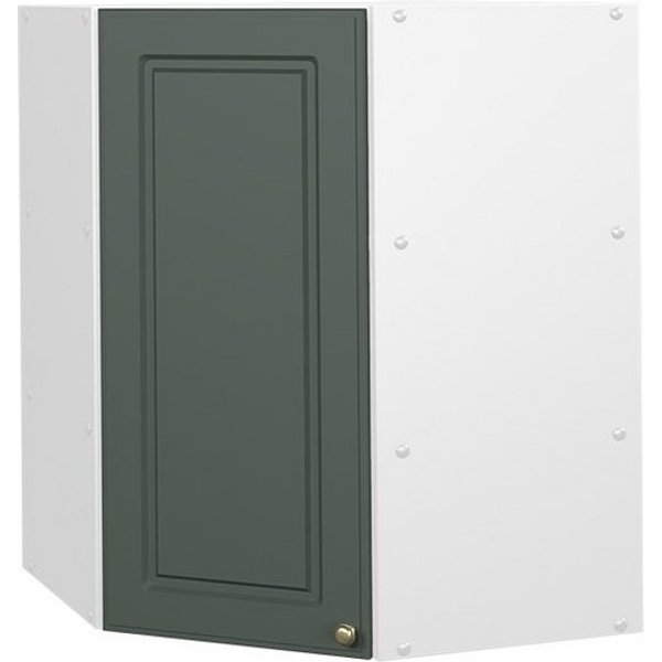 Vicco Eckhängeschrank Fame-Line, Grün-Gold Landhaus/Weiß, 57 cm (1-St., 1 Hängeschrank) Eckhängeschrank