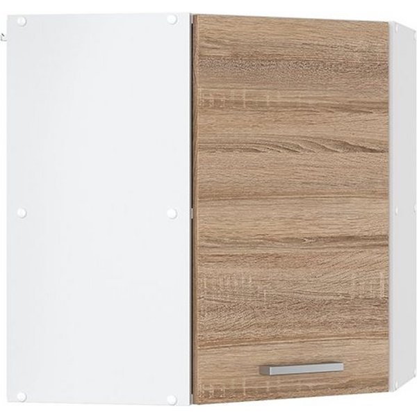 Vicco Eckhängeschrank R-Line, Sonoma/Weiß, 57 cm (1-St)