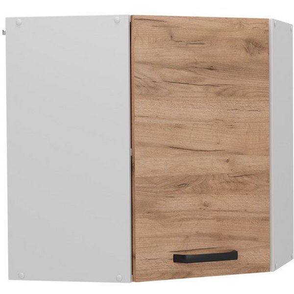 Vicco Eckhängeschrank R-Line, Goldkraft Eiche/Weiß, 57 cm (1-St)