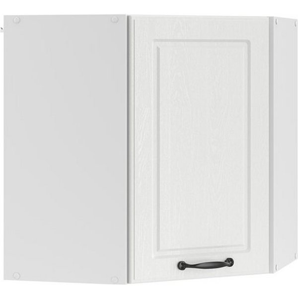 Vicco Eckhängeschrank R-Line, Weiß Landhaus/Weiß, 57 cm (1-St., 1 Hängeschrank) Eckhängeschrank