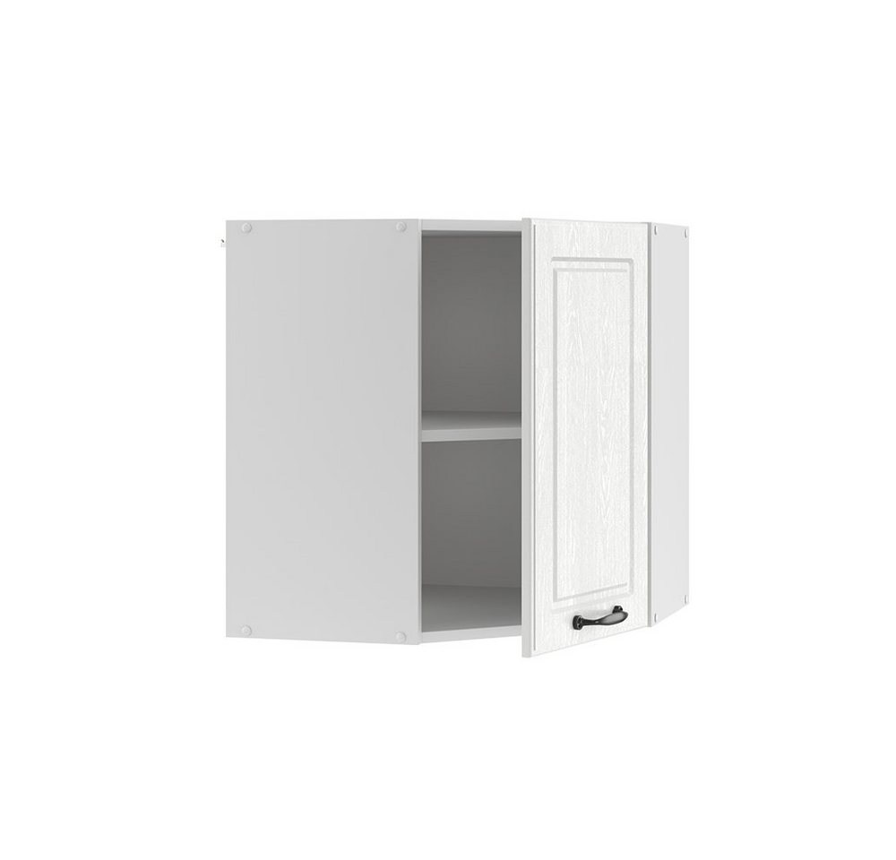 Vicco Eckhängeschrank R-Line, Weiß Landhaus/Weiß, 57 cm (1-St., 1 Hängeschrank) Eckhängeschrank – Bild 4 von 5