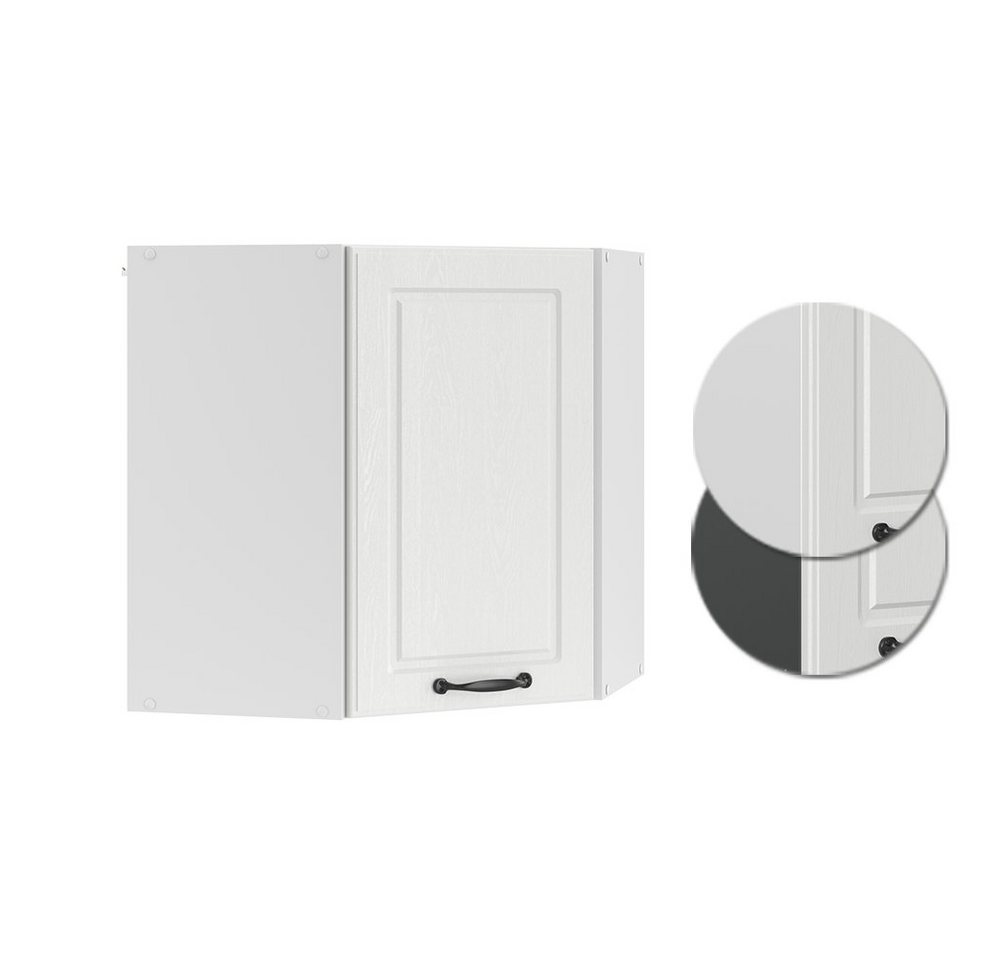 Vicco Eckhängeschrank R-Line, Weiß Landhaus/Weiß, 57 cm (1-St., 1 Hängeschrank) Eckhängeschrank – Bild 5 von 5