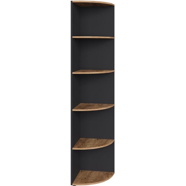 Vicco Eckregal Ecki, Anthrazit/Goldkraft Eiche, 40 x 180.6 cm, 1-tlg.