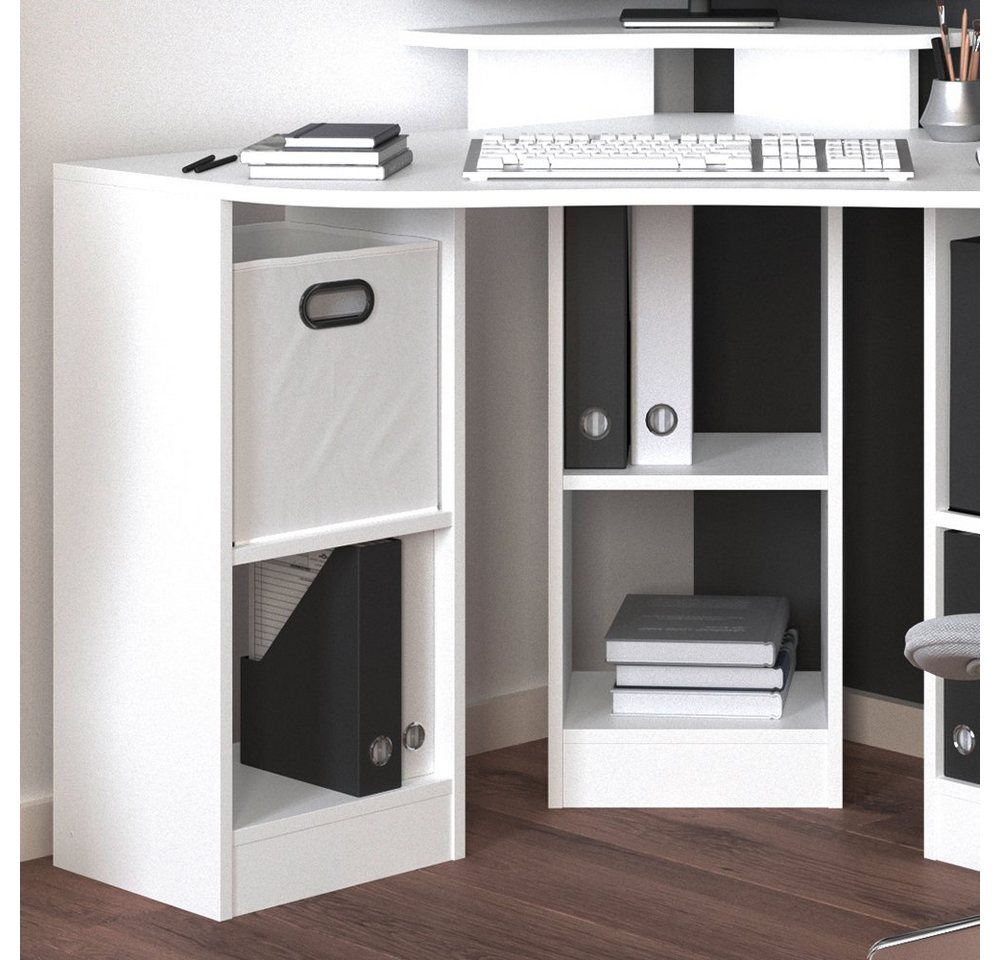 Vicco Eckschreibtisch Artur, Weiß, 94 x 94 cm (1-St) – Bild 5 von 5