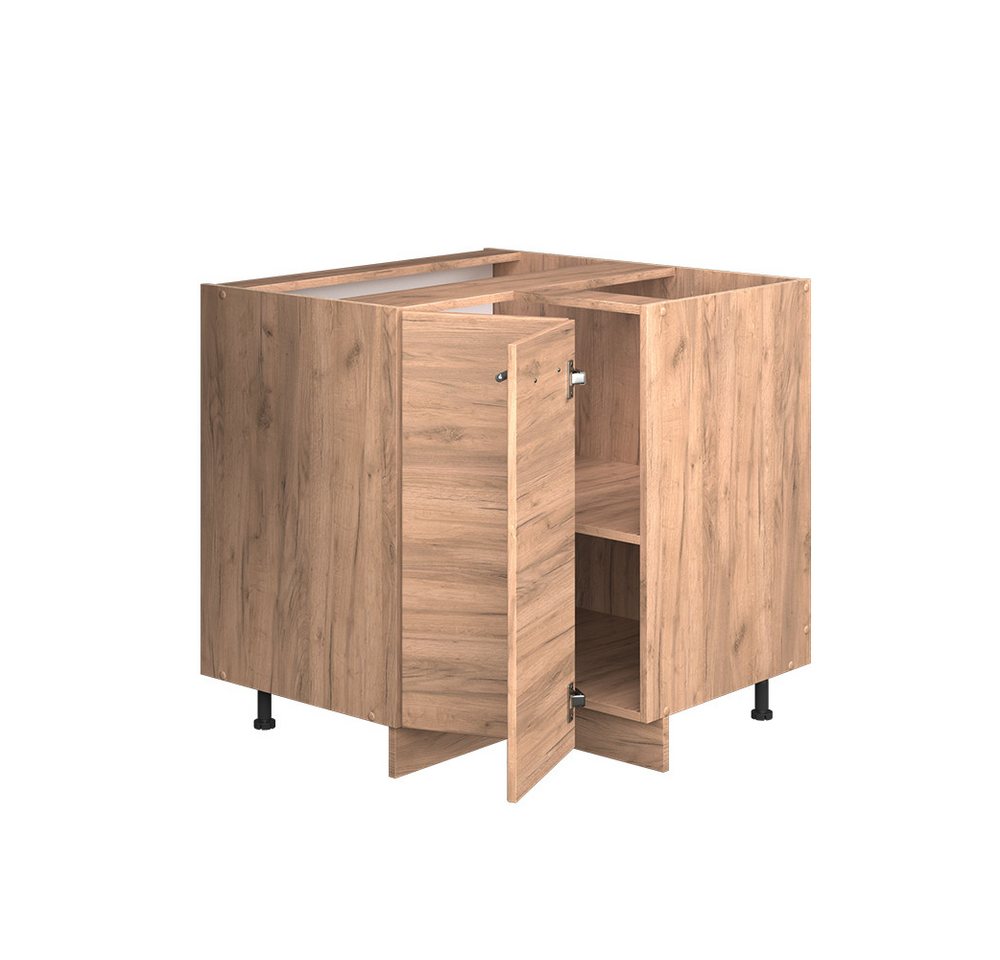 Vicco Eckunterschrank Fame-Line, Goldkraft Eiche/Goldkraft Eiche, 80.5 cm, AP Eiche (1-St) – Bild 5 von 5