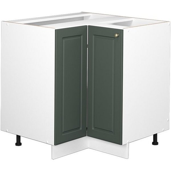 Vicco Eckunterschrank Fame-Line, Grün-Gold Landhaus/Weiß, 80.5 cm ohne Arbeitsplatte (1-St)