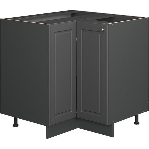 Vicco Eckunterschrank Fame-Line, Anthrazit-Gold Landhaus/Anthrazit, 80.5 cm ohne Arbeitsp... (1-St)
